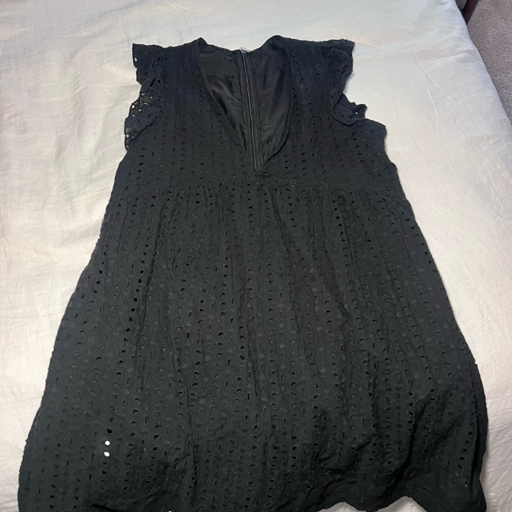 Black Eyelet Dress
